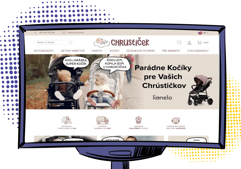 Príklad e-shopu na mieru